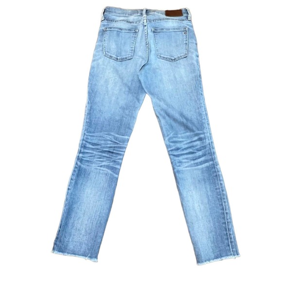 Madewell High Riser Skinny Jeans Raw Hem Ankle Women's Size 26 (26x25) Stretch - Picture 2 of 12